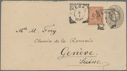 Niederländisch-Indien: 1899-1901, Three Postal Stationery Envelopes, With 1) Env. 15c. Olive Brown U - Indie Olandesi