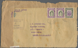Nordborneo: 1940. Envelope Addressed To Holland Bearing SG 306, 4c Bronze And Purple (pair) And SG 3 - Bornéo Du Nord (...-1963)