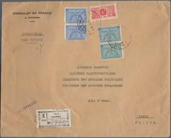 Saudi-Arabien: 1934. Registered Envelope Headed 'Consulate De France A Djeddah' Addressed To 'Monsie - Arabie Saoudite