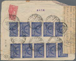 Saudi-Arabien: 1943. Air Mail Envelope (opening Faults) Addressed To India Bearing Yvert 115a, 3g Bl - Saudi Arabia