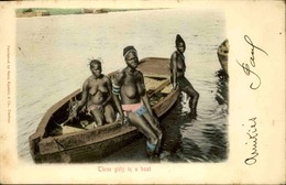 AFRIQUE DU SUD - Carte Postale - Three Girls In A Boat - L 30198 - Afrique Du Sud