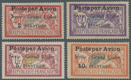 Syrien: 1923, "Air Mails", 20 C To 2 Fr, Postage Stamps Of France With Overprint "Poste Par Avion Sy - Syrie