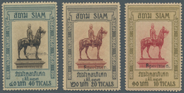Thailand: 1908, Special Edition 40 Years Government Chulalongkorn Equestrian Monument 10 T. Brown/ C - Thailand