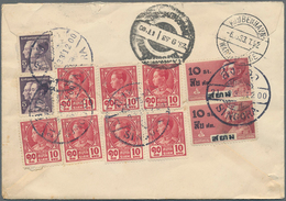 Thailand: 1933/1940 Destination DENMARK: Two Airmail Cover To Denmark, One From Singora To Copenhage - Tailandia