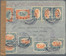 Thailand: 1941 Censored Airmail Cover From Bangkok To New York 'By KLM Airways Via Auckland & Clippe - Thaïlande