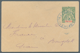 Thailand - Besonderheiten: 1904. Indo-China Postal Stationery Envelope 5c Green Cancelled By Ligue D - Thaïlande
