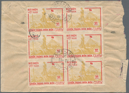 Vietnam-Nord (1945-1975): 1956. Spectcular Mixed Franking Of Michel Nr. 13a (6) On A Surface Letter - Viêt-Nam