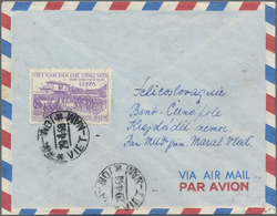 Vietnam-Nord (1945-1975): 1956. Air Mail Letter With A Single Franking Of Michel Nr. 35 From April 2 - Viêt-Nam