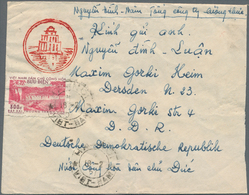 Vietnam-Nord (1945-1975): 1956. Surface Letter With A Single Franking Of Michel Nr. 52A Sent To East - Viêt-Nam
