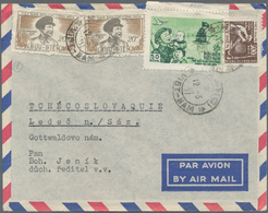 Vietnam-Nord (1945-1975): 1957. Air Mail Letter With A Mixed Franking Of Michel Nr. 8, 24 And 44 (2) - Viêt-Nam