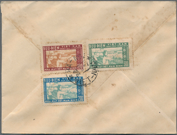 Vietnam-Nord (1945-1975): 1957. Nice Three Color Mixed Franking On A Decorated Envelope With Michel - Viêt-Nam