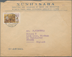 Vietnam-Nord (1945-1975): 1958. Xunhasaba Air Mail Letter With A Single Franking Of Michel Nr. 82 Se - Viêt-Nam