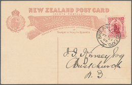 Thematik: Antarktis / Antarctic: 1908, New Zealand. Postmark "BRIT. ANTARCTIC EXPD. FE 27 08" On Add - Andere & Zonder Classificatie