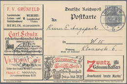 Thematik: Anzeigenganzsachen / Advertising Postal Stationery: 1901/1906, Partie Mit 5 Gebrauchten An - Zonder Classificatie