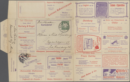 Thematik: Anzeigenganzsachen / Advertising Postal Stationery: 1907, Privater Anzeigen-Kartenbrief Ba - Ohne Zuordnung