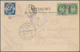 Thematik: Arktis / Arctic: 1904, Offizielle Arktis-Privatpostmarke 5 Öre Blau "SPITZBERGEN-EISBERGJÄ - Other & Unclassified