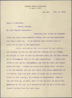 Thematik: Arktis & Antarktis / Arctic & Antarctic: 1903, Letter Dated 03 Feb. 1903 On Official "ZIEG - Otros & Sin Clasificación