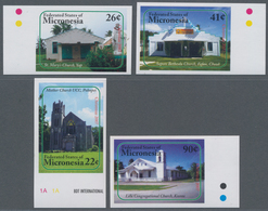 Thematik: Bauwerke-Kirchen / Buildings-churches: 2007, MICRONESIA: Christmas - Churches Complete IMP - Kerken En Kathedralen