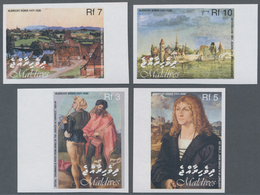 Thematik: Druck-Dürer / Printing-Dürer: 2003, MALDIVES: Paintings From Albrecht Duerer Complete IMPE - Autres & Non Classés