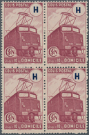 Thematik: Eisenbahn / Railway: 1945, France Parcel Stamps, Timbres De Prestation, Not Issued "Domici - Trains