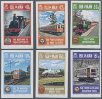 Thematik: Eisenbahn / Railway: 2013, Isle Of Man. Complete Set (6 Values) "140 Years Of Railway And - Trenes