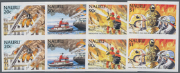 Thematik: Feuerwehr / Firebrigade: 2002, NAURU: International Firefighters Part Set Of Four 20c. To - Pompieri