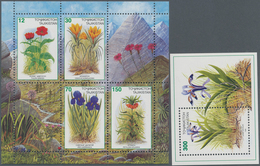 Thematik: Flora, Botanik / Flora, Botany, Bloom: 1998, TAJIKISTAN: Native FLOWERS Three Different St - Altri & Non Classificati