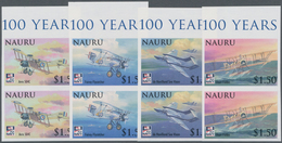 Thematik: Flugzeuge, Luftfahrt / Airoplanes, Aviation: 2009, NAURU: 100 Years Royal Naval Aviation C - Aerei
