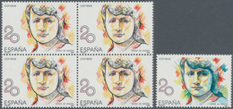 Thematik: Frauen / Women: 1988, SPAIN: Prominent Woman 20pta. ‚Maria De Maeztu‘ With BLUE COLOUR OMI - Sin Clasificación