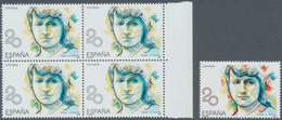 Thematik: Frauen / Women: 1988, SPAIN: Prominent Woman 20pta. ‚Maria De Maeztu‘ With RED COLOUR OMIT - Ohne Zuordnung