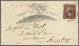 Thematik: Frieden / Peace: 1852, England. BLESSED ARE THE PEACEMAKERS. Pictorial Envelope With A Fou - Non Classificati