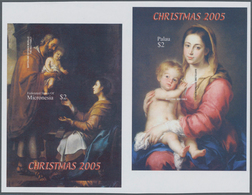 Thematik: Malerei, Maler / Painting, Painters: 2005, PALAU And MICRONESIA: Christmas - Paintings Fro - Otros & Sin Clasificación