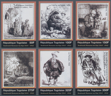 Thematik: Malerei, Maler / Painting, Painters: 2006, Togo. Complete Set "400th Birthday Of Rembrandt - Other & Unclassified