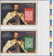 Thematik: Marke Auf Marke / Stamp On Stamp: 2010, TRISTAN DA CUNHA And ST. HELENA: International Sta - Briefmarken Auf Briefmarken