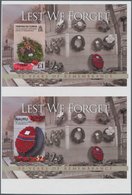 Thematik: Militär / Military: 2008, NAURU And TRISTAN DA CUNHA: 90 Years Of Remembrance (End Of WWII - Militaria