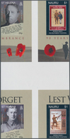 Thematik: Militär / Military: 2008, ST. HELENA And NAURU: 90 Years Of Remembrance (End Of WWII) Four - Militaria