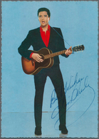 Thematik: Musik / Music: 1965, ELVIS PRESLEY, Eigenhändiges AUTOGRAMM Mit "Best Wishes" Auf Farbiger - Musique