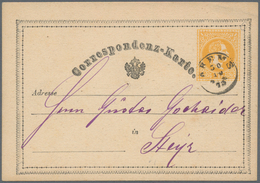 Thematik: Nahrung-Schokolade / Food-chocolate: 1869/1873, 2 Kr Dark Yellow Postal Stationery Adverti - Alimentazione