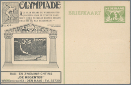 Thematik: Olympische Spiele / Olympic Games: 1928, Niederlande, 3 C. Sonder-Olympia-Ganzsachenkarte - Sonstige & Ohne Zuordnung