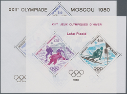 Thematik: Olympische Spiele / Olympic Games: 1980, MONACO: Summer Olympics Moscow And Winter Olympic - Andere & Zonder Classificatie