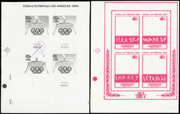 Thematik: Olympische Spiele / Olympic Games: 1984, Aitutaki: OLYMPIC GAMES LOS ANGELES, Javelin, Sho - Other & Unclassified