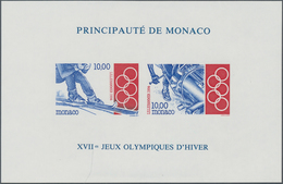 Thematik: Olympische Spiele / Olympic Games: 1994, MONACO: Olympic Winter Games Lillehammer Perforat - Andere & Zonder Classificatie