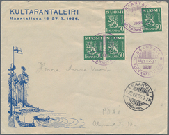 Thematik: Pfadfinder / Boy Scouts: 1936, Finland. NAANTALI Boy Scout Special Cancel (27.VII.36) Thri - Other & Unclassified