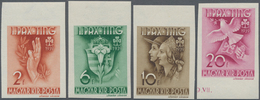 Thematik: Pfadfinder / Boy Scouts: 1939, Hungary. Hungary Girl Guide Pax Ting Scarce Imperforate Set - Altri & Non Classificati