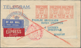 Thematik: Postautomation / Postal Mecanization: 1937/1938, Beautiful Pair Of Telegramm Envelopes One - Poste
