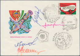 Thematik: Raumfahrt / Astronautics: 1980. Sojus 36. Decorative Envelope, Franked With 60 K, Four Cac - Other & Unclassified