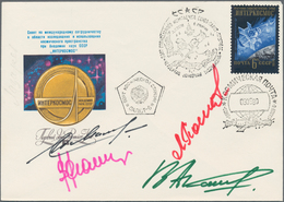 Thematik: Raumfahrt / Astronautics: 1980. Sojus T-2. Decorative Envelope, Franked By 6 K, Three Canc - Andere & Zonder Classificatie