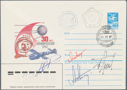 Thematik: Raumfahrt / Astronautics: 1987, Progress 33, Postal Stationery Envelope, CTO On The PROGRE - Andere & Zonder Classificatie