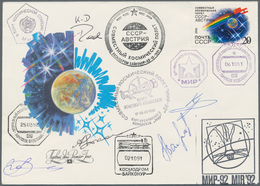 Thematik: Raumfahrt / Astronautics: 1991. Sojus TM-13/14. Decorative Envelope Franked With 20 K Tied - Other & Unclassified