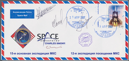 Thematik: Raumfahrt / Astronautics: 2007. Sojus TMA-10.RKK Energia Cover   With Autographs By Oleg K - Other & Unclassified